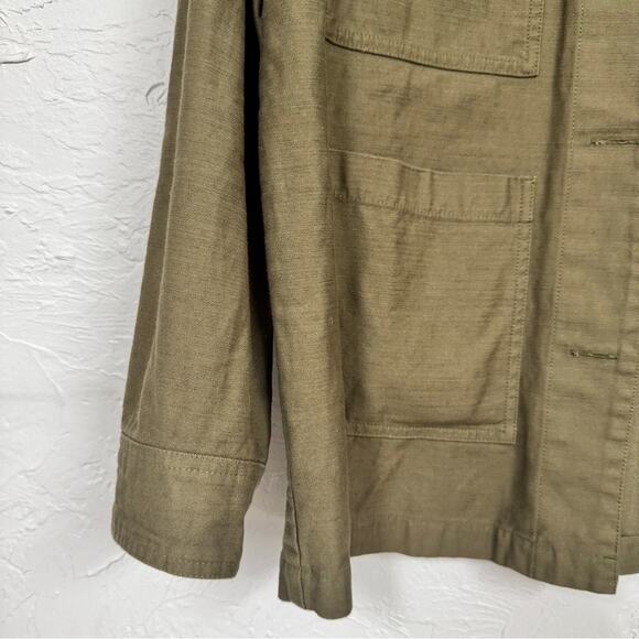 Stone Row X Georgia May Jagger Green Utility Jacket Womens M Lightweight Casual - Picture 2 of 9